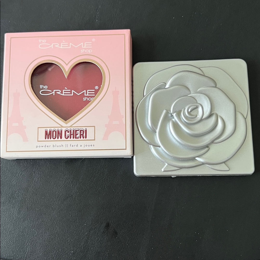 THE CREME SHOP MON CHERI DEEP PINK POWDER BLUSH & SILVER TONE
TWO SIDED MIRROR - Picture 8 of 9